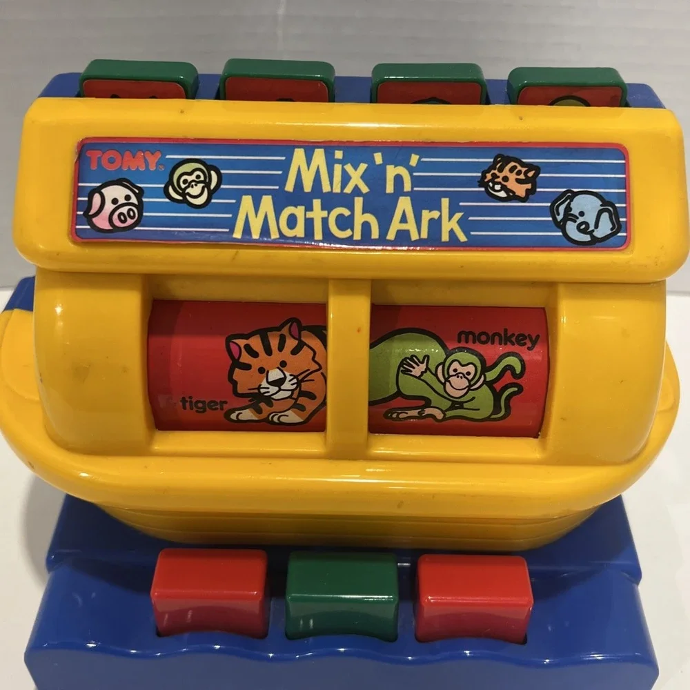 Mix and Match Ark Vintage‎ Game by Tomy Toddler Baby Sorting game 1989 VGC